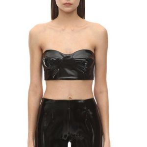 GCDS Vinyl Corset Top